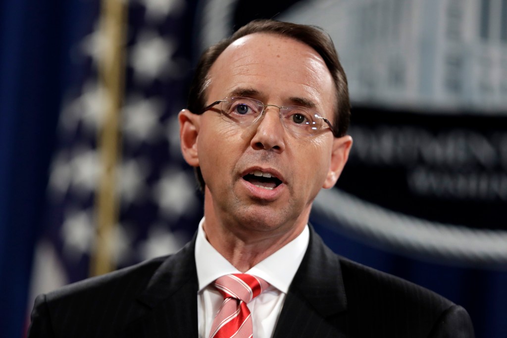 Rod Rosenstein considered appointing special counsel even before Comey firing