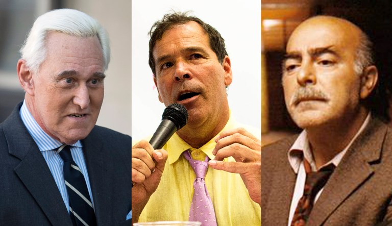 Roger Stone, Randy Credico, Frank Pentangeli.