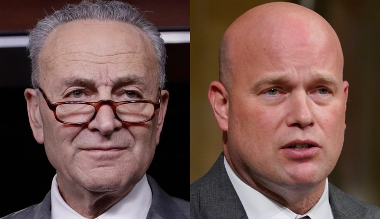 Chuck Schumer and Matthew Whitaker