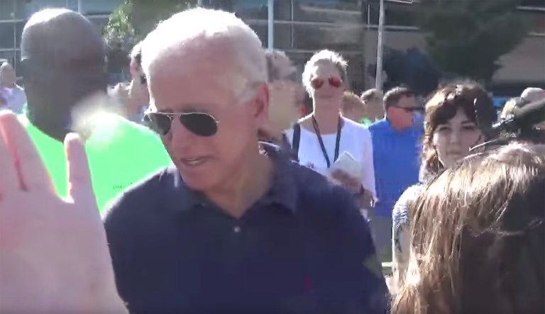 Biden to election tracker: ‘You’re a real prick’