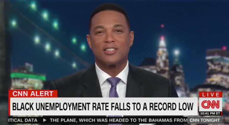 Liberal Media Scream: CNN’s Don Lemon gives Trump’s black jobs credit to Obama