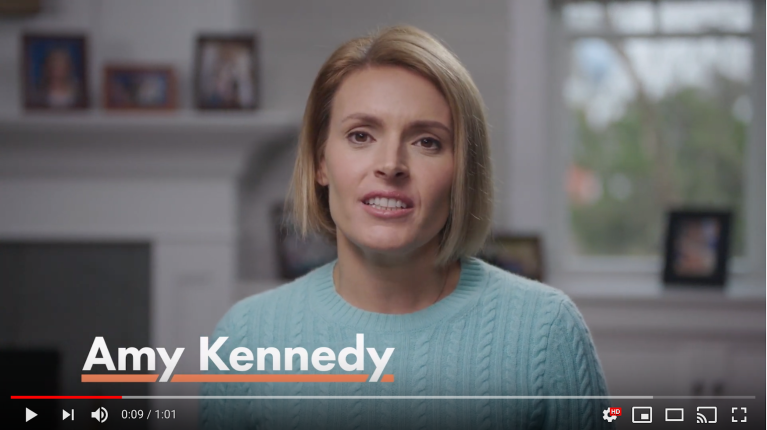 Amy Kennedy becomes first Camelot wife to run for elected office