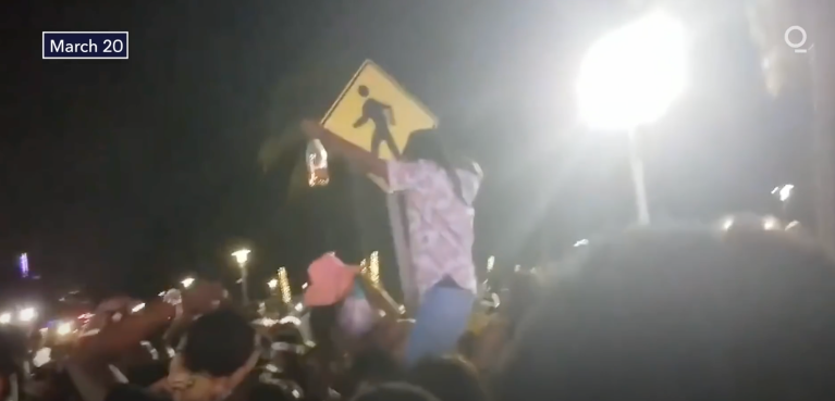 SWAT teams and pepper spray balls deployed in Miami Beach to enforce curfew stemming from COVID concerns