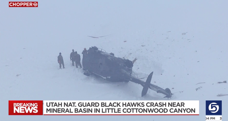 Two Black Hawk helicopters crash in Utah during training exercise