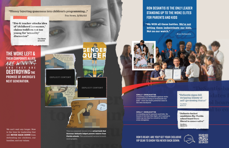 Pro-DeSantis PAC touts removal of ‘sexually graphic materials’ in early primary state mailers