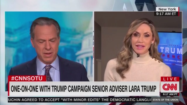 ‘You have no standing’: Jake Tapper scolds Lara Trump for ‘cognitive decline’ comments about Biden