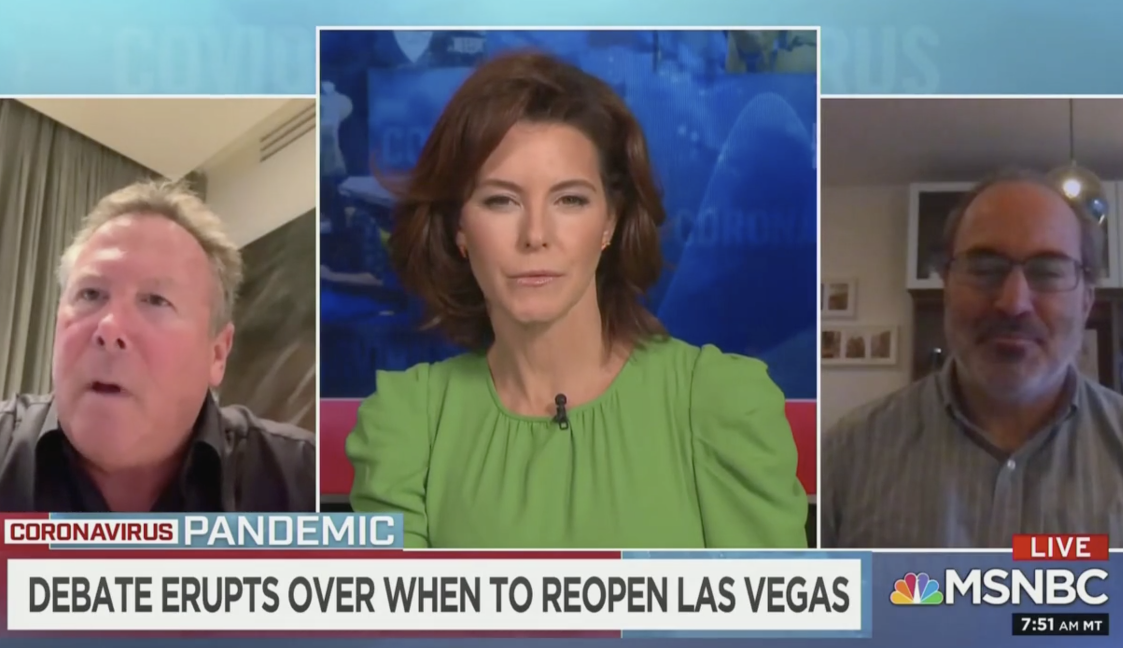 WATCH: MSNBC guest blurts out ‘utter bullshit’ in response to Las Vegas mayor’s call to reopen strip