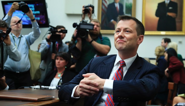 FBI Deputy Assistant Director Peter Strzok, waits for the start of a joint hearing on "oversight of FBI and Department of Justice actions surrounding the 2016 election" on Capitol Hill in Washington, Thursday, July 12, 2018.
