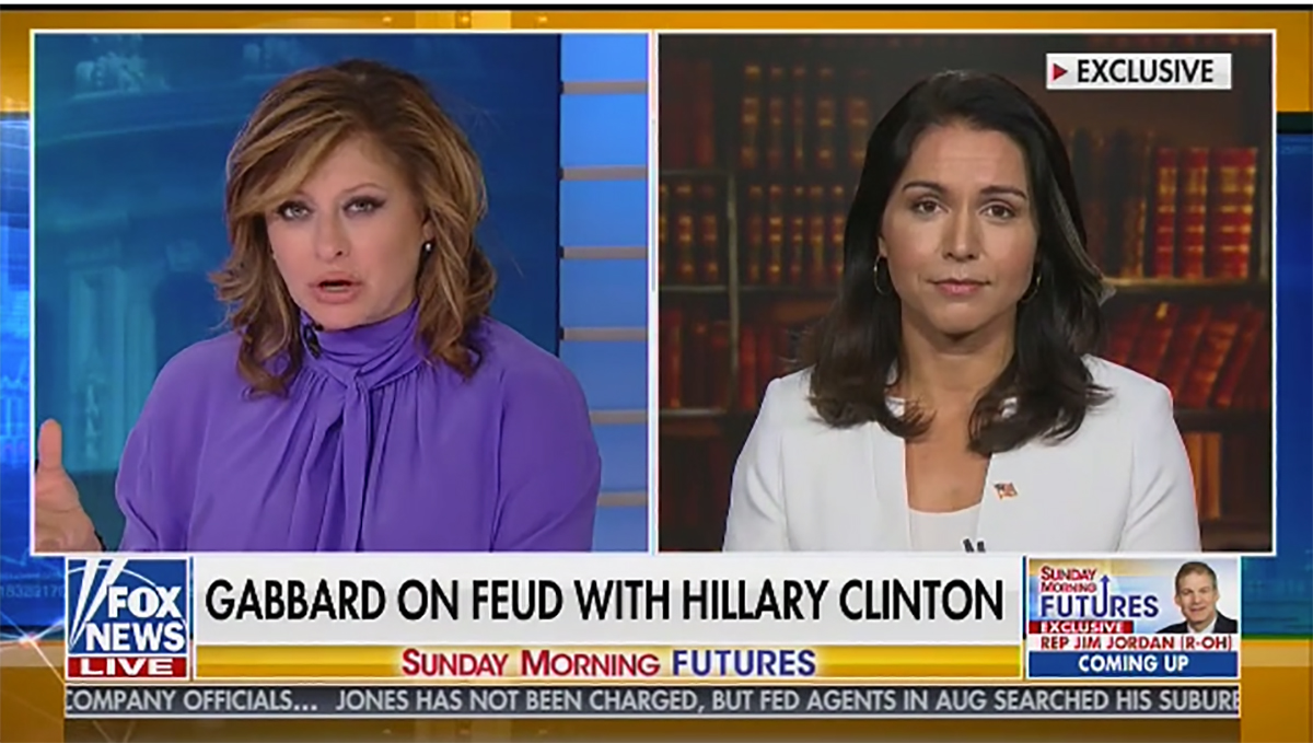 Fox host asks Tulsi Gabbard if Hillary Clinton had FBI-CIA ‘cabal’ target Trump in Russia probe