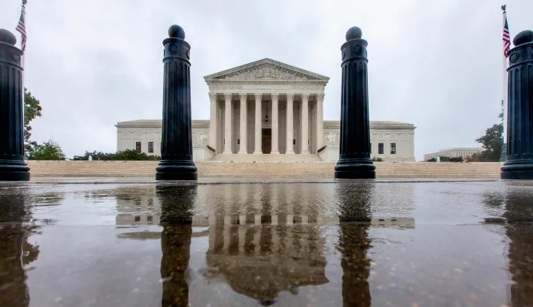 The Supreme Court is seen in Washington, Sunday, Sept. 23, 2018. With the opening of the high court's new term approaching, President Trump is anxious for his Supreme Court nominee Brett Kavanaugh to be confirmed by the Senate. Attorneys for Brett Kavanaugh's accuser, Christine Blasey Ford, are citing "important progress" on a high-stakes public hearing for her to testify about a decades-old sexual assault claim against Kavanaugh and have committed to a 10 a.m. hearing on Thursday.