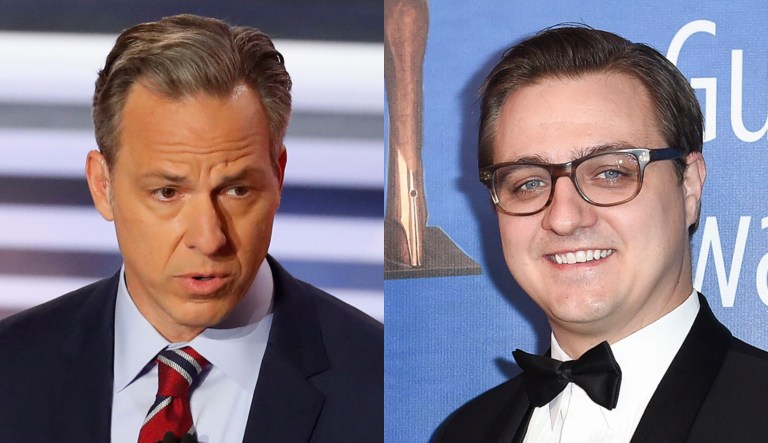 Jake Tapper and Chris Hayes are seen.
