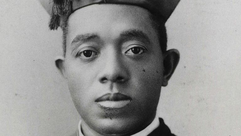 This undated photo courtesy of the Diocese of Springfield in Springfield, Ill., shows Quincy's Father Augustine Tolton. Pope Francis has positioned for sainthood a former slave and the first known black priest in America. The pontiff on Wednesday, June 12, 2019, declared the Rev. Augustine Tolton of Quincy "venerable." The Diocese of Springfield announced that the designation means that Tolton lived a life of "heroic virtue." Church officials are investigating possible miracles attributed to Tolton which could lead to his canonization.