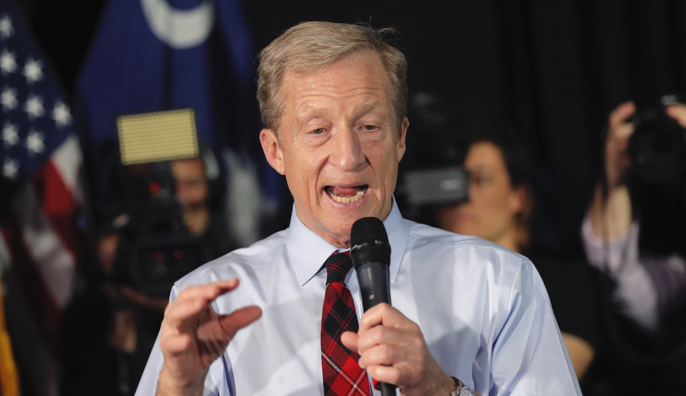 Steyer teases support from one of the Central Park Five