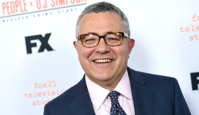 Jeffrey Toobin arrives at the "American Crime Story: The People v. O.J. Simpson" For Your Consideration event at The Theatre at Ace Hotel on Monday, April 4, 2016, in Los Angeles.