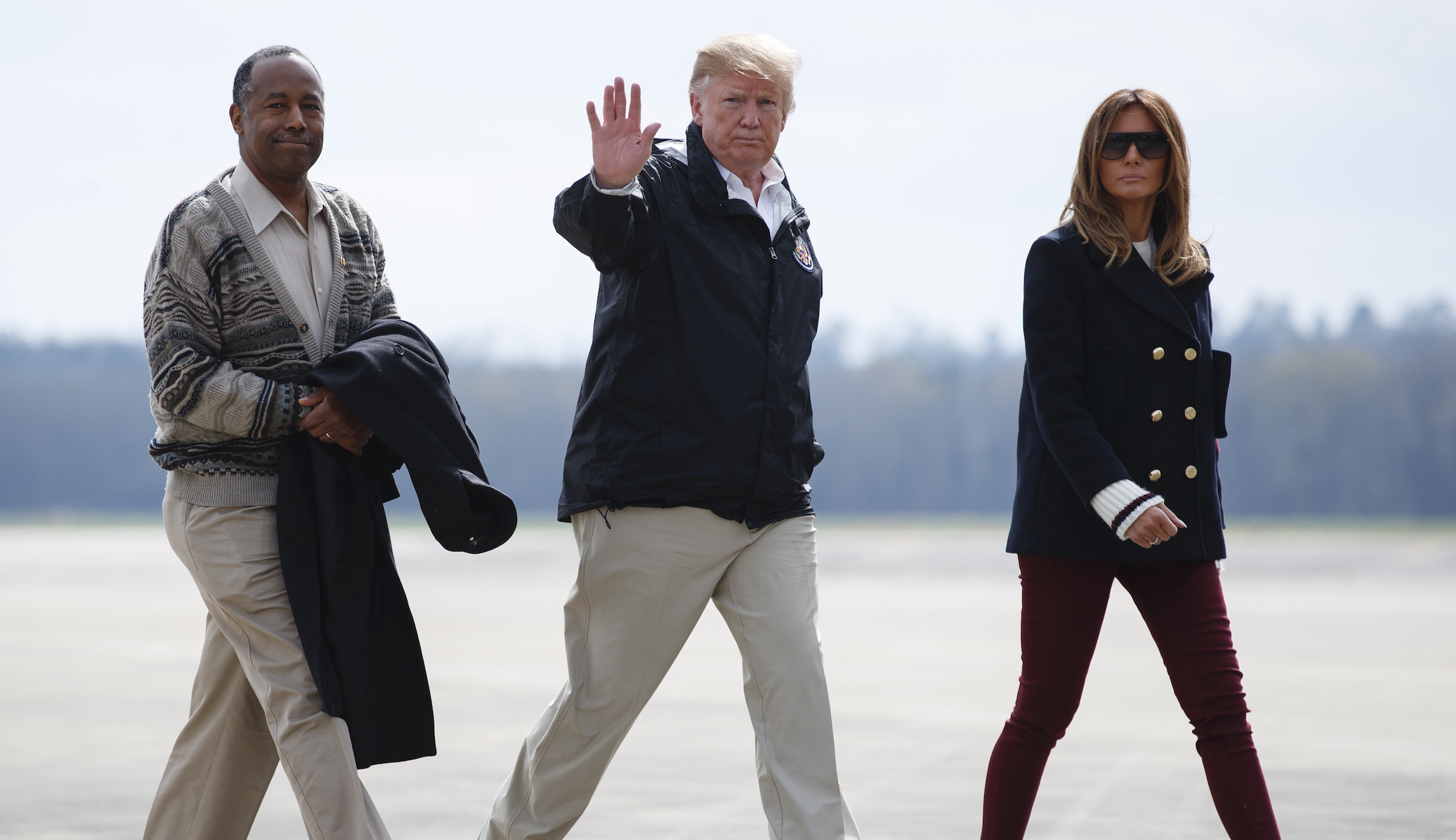 Melania Trump views Emancipation Proclamation with Ben Carson on eve of Juneteenth