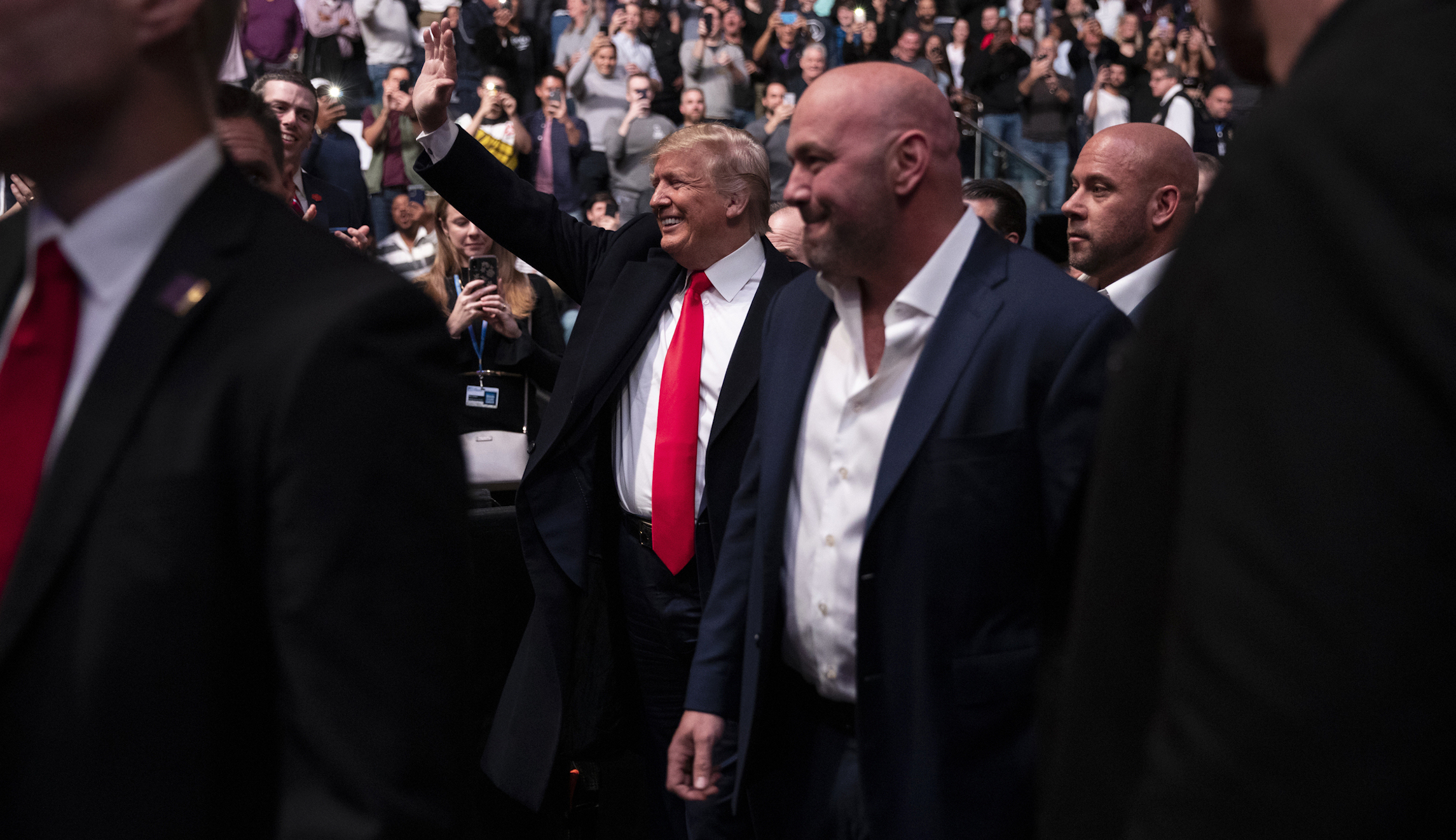 Trump attends UFC 264 in Las Vegas