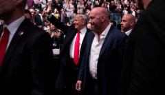Trump attends UFC 264 in Las Vegas