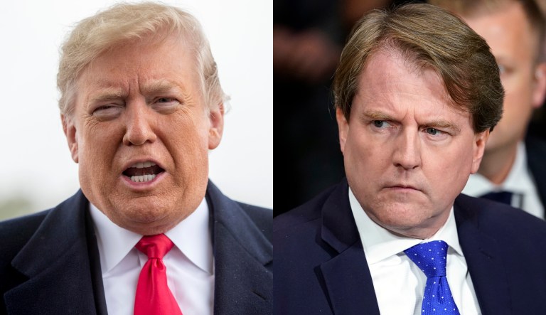 Donald Trump and Don McGahn