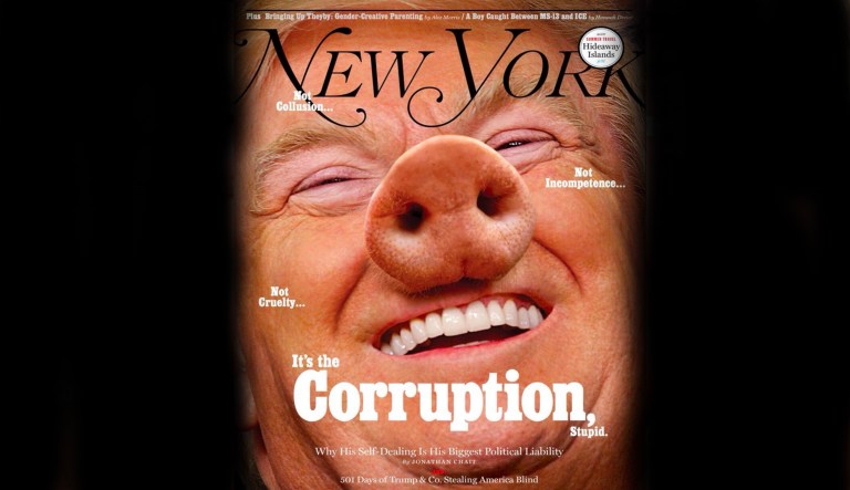 President Trump photoshop New York Magazine.