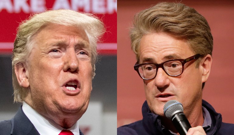 Donald Trump and Joe Scarborough.