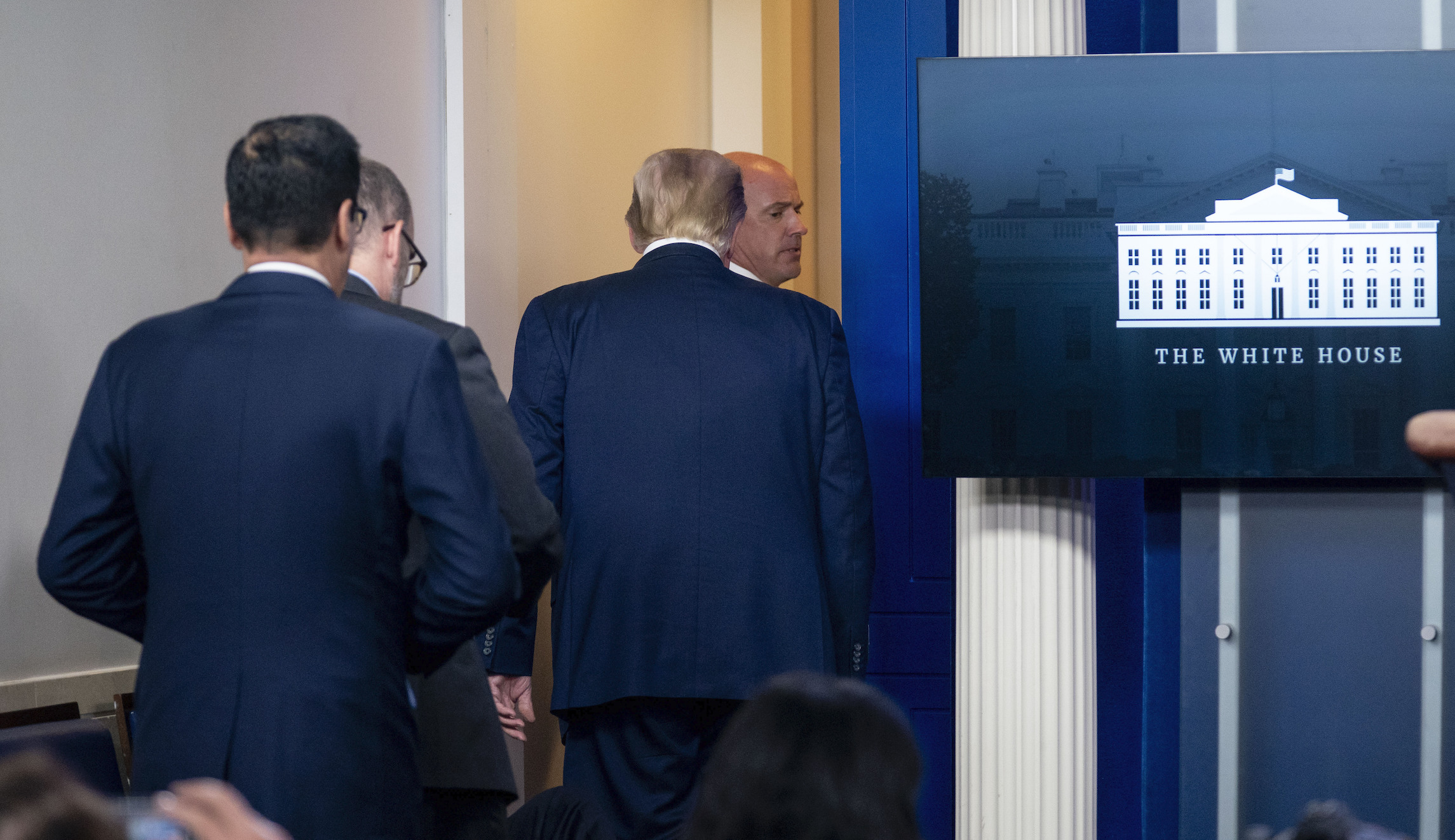 Trump removed from press conference by Secret Service as shots fired near White House