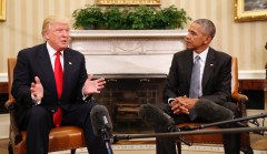 Trump ties Obama as most admired man