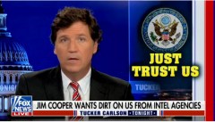 Tucker Carlson says House Democrat asked intelligence briefer for ‘dirt’ on show’s ties to Russia