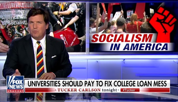 Tucker Carlson wants Harvard to pay off your student loan