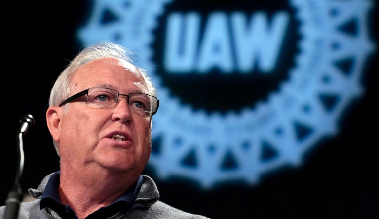 Dennis Williams, president of the United Auto Workers union (UAW), speaks during the start of labor negotiations with Fiat Chrysler Automobiles NV (FCA), at the UAW-Chrysler National Training Center in Detroit, Michigan, U.S., on Tuesday, July 14, 2015. With negotiations kicking off this month between U.S. carmakers and their main domestic labor union, talks involving Fiat Chrysler Automobiles NV are poised to be the most contentious. 