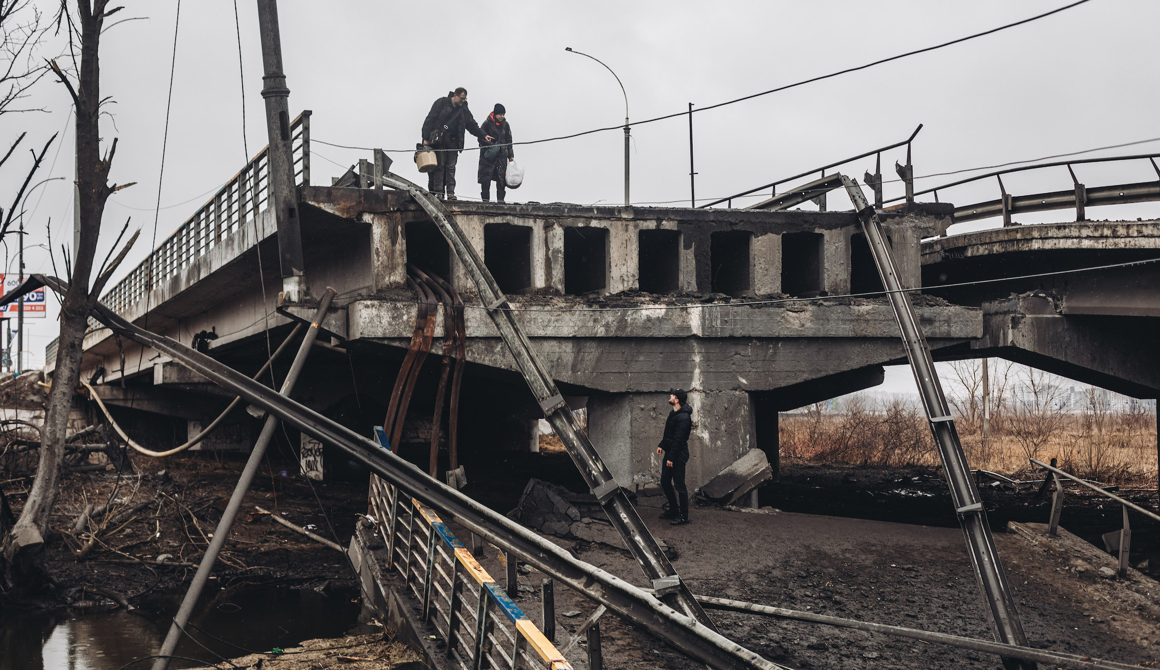 Ukraine Shells Irpin Bridge To Stop Russian Advance