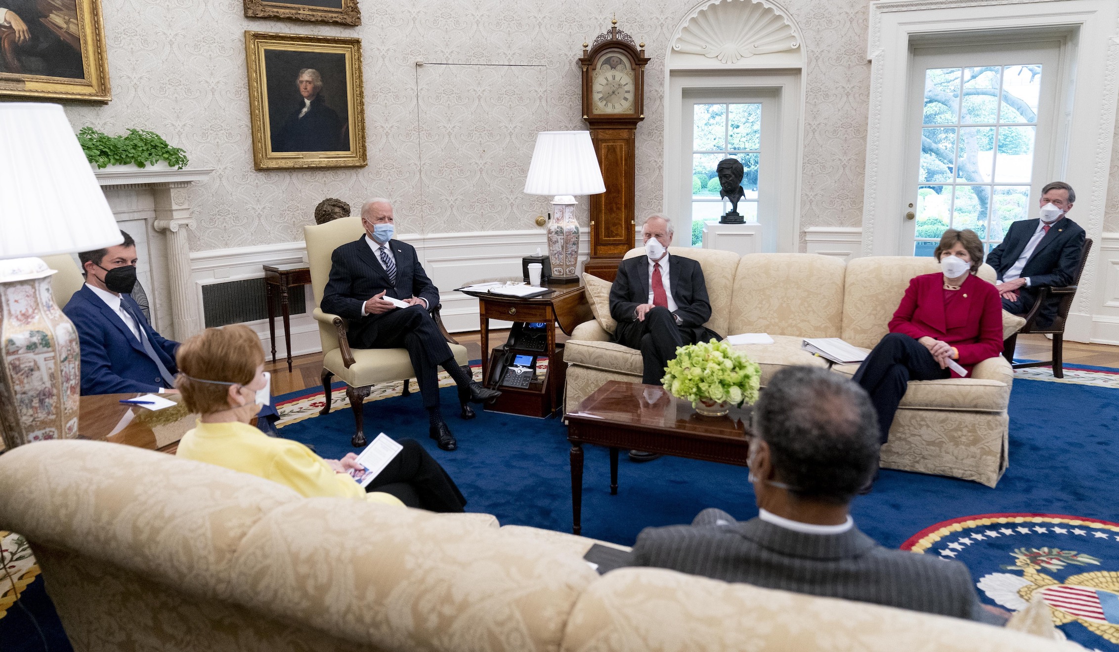 ‘Listening mode’: Biden holds second meeting seeking bipartisan infrastructure deal