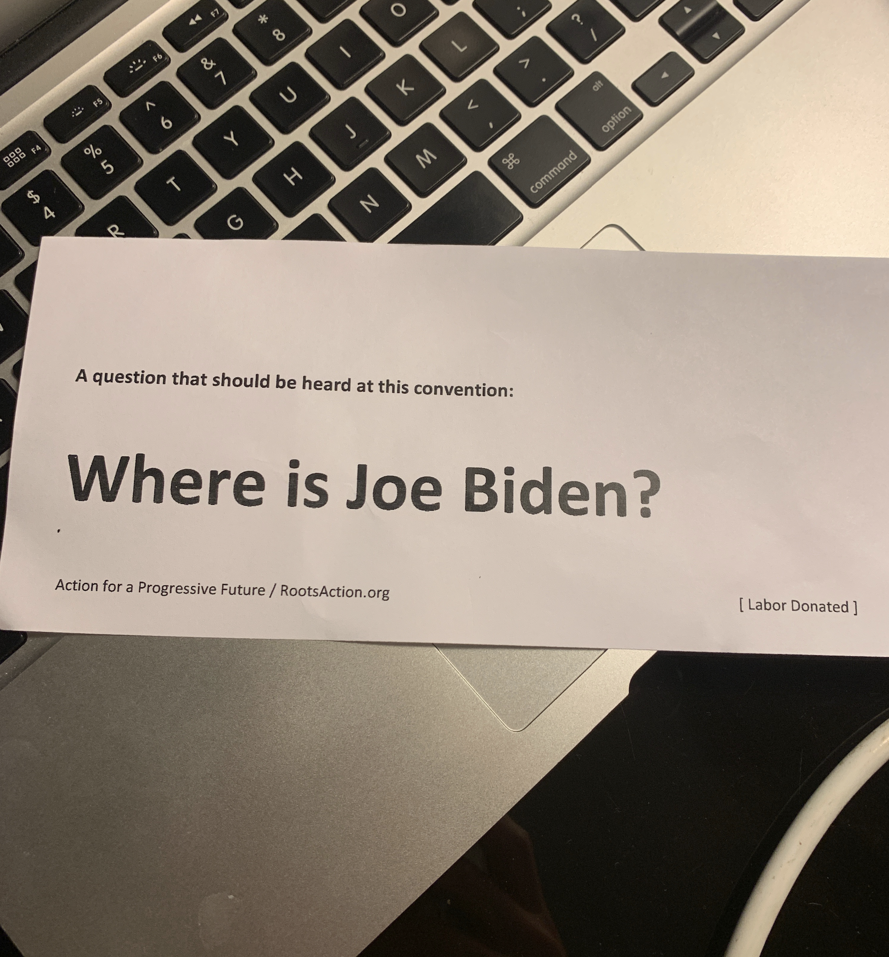Where is Joe Biden