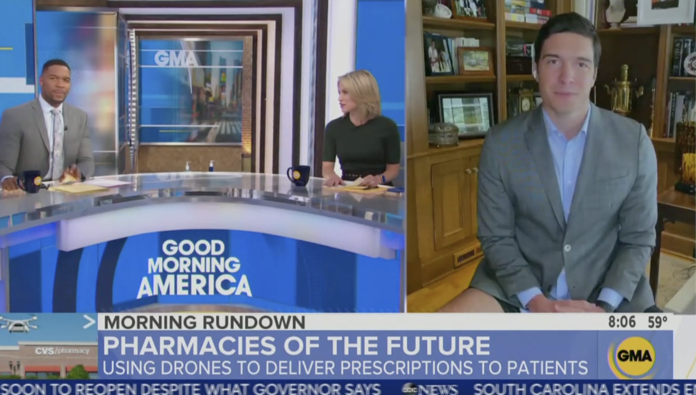 ‘They’re shorts’: ABC News reporter denies being pantless during Good Morning America segment