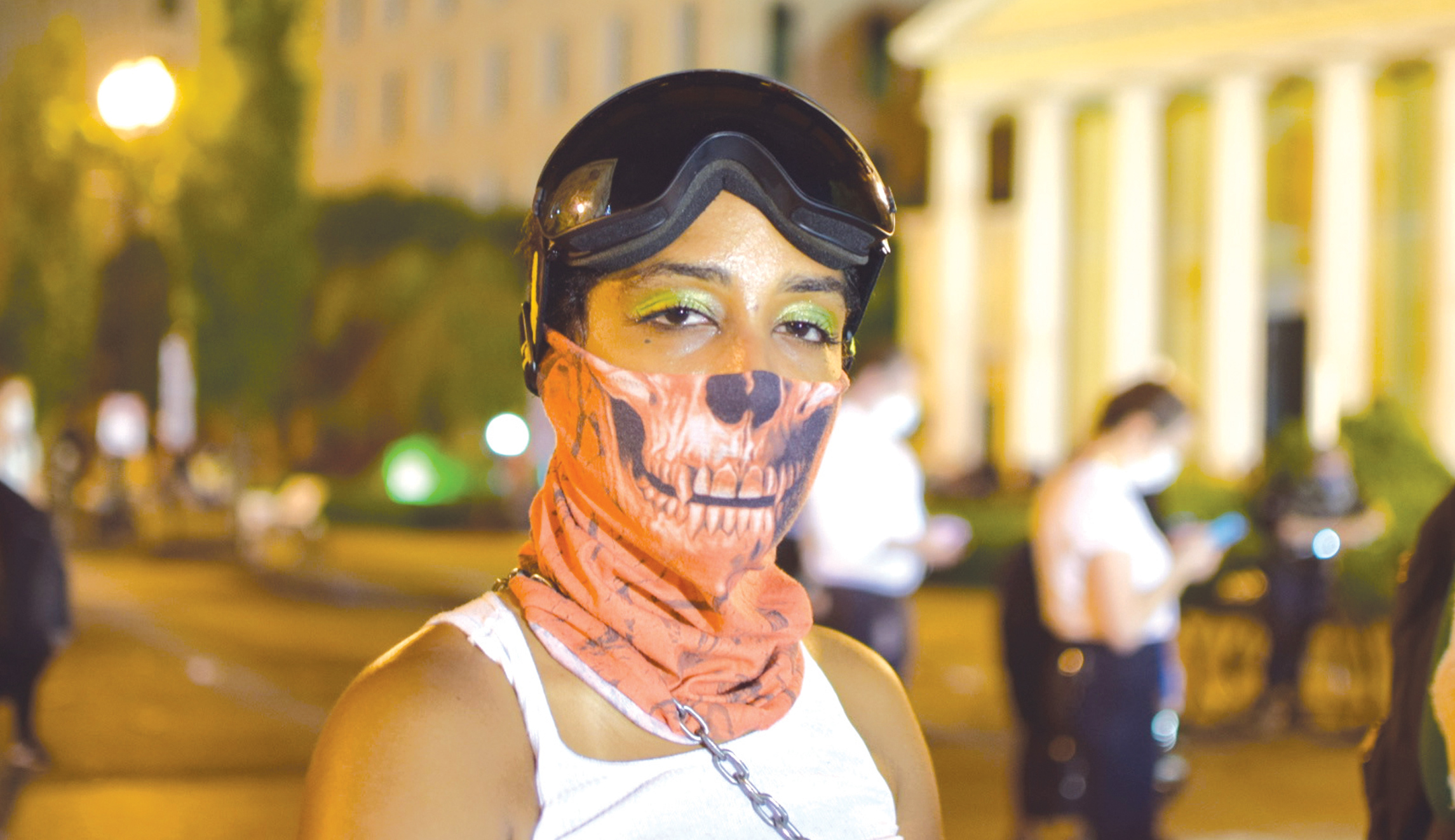 Wear a mask. No, not that one