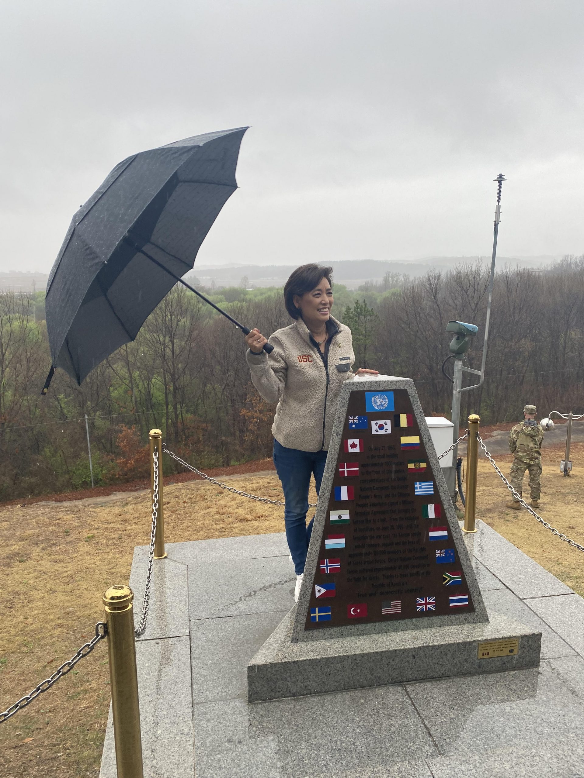 Young Kim Overlooking North Korea