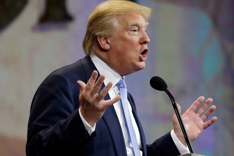 Trump repeated that he is 