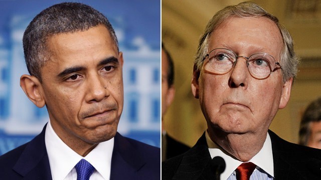 Senate Minority Leader Mitch McConnell, right, is eager to win back control of the Senate and challenge President Obama's effort to build a broader legacy.
