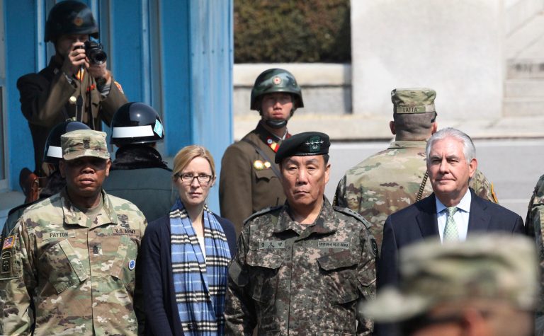 Pentagon planners predict any offensive military action would likely lead to all out-war. (AP Photo/Lee Jin-man, Pool)