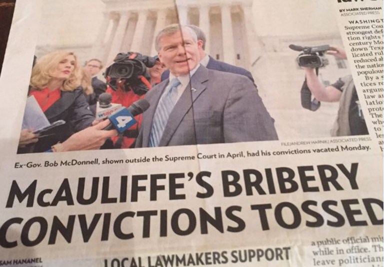 Va. newspaper issues apology after major front-page mistake