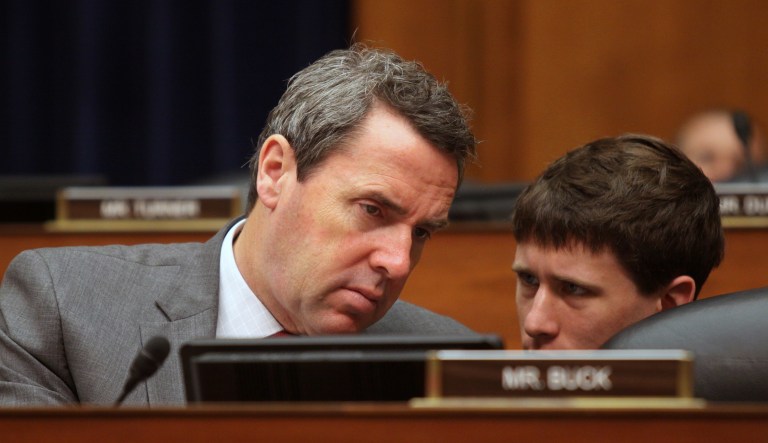 Rep. Mark Walker, R-N.C., has declined to speculate as to whether he would support two Obamacare stabilization bills if President Trump throws his weight behind them. (AP Photo/Lauren Victoria Burke)