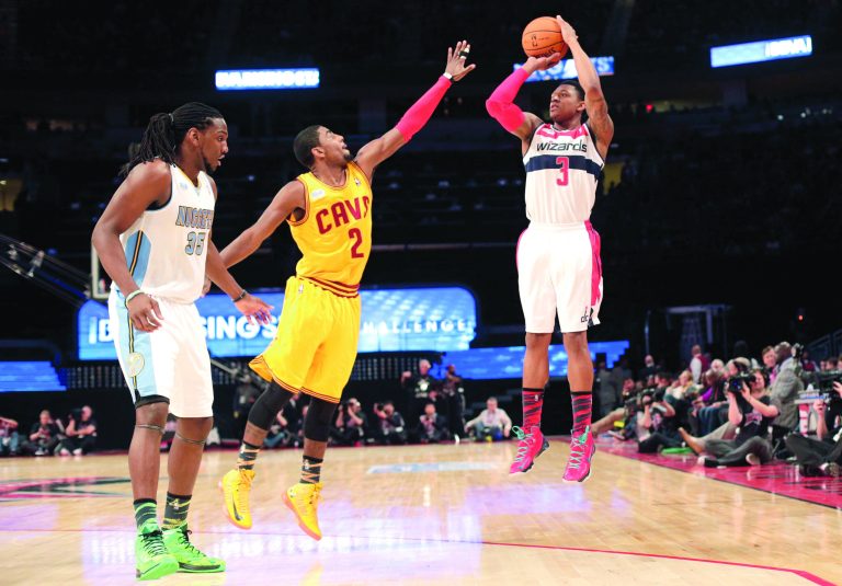 Eric Gay/AP
Wizards rookie guard Bradley Beal scored 12 points in a winning effort for Team Chuck in the Rising Stars Challenge during the All-Star weekend.