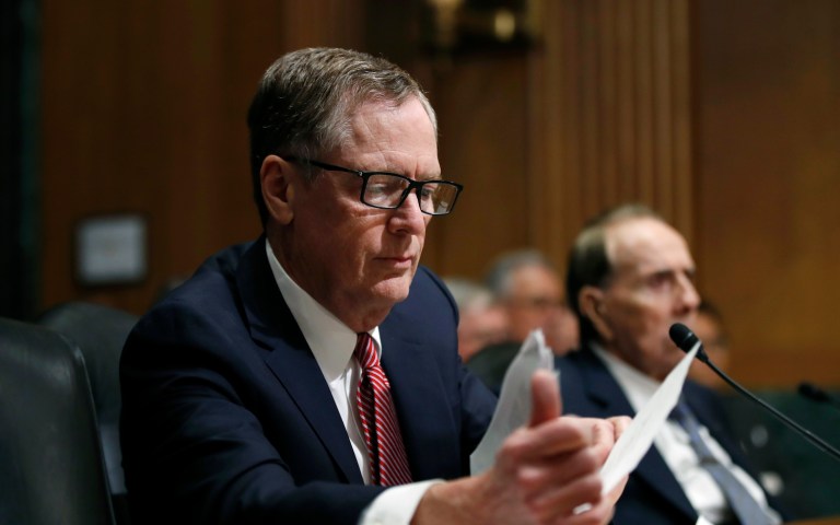 Sasse and McCain sent a letter to Trump's nominee, Robert Lighthizer, announcing that they will be opposing him, and giving their reasons why. (AP Photo/Manuel Balce Ceneta)