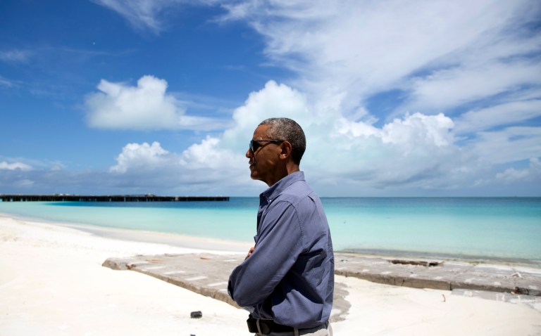 Businesses are realizing that reducing greenhouse gas emissions is good for the bottom line, president says. (AP Photo/Carolyn Kaster, File)