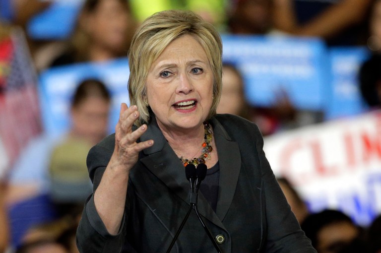 Hillary Clinton said, 
