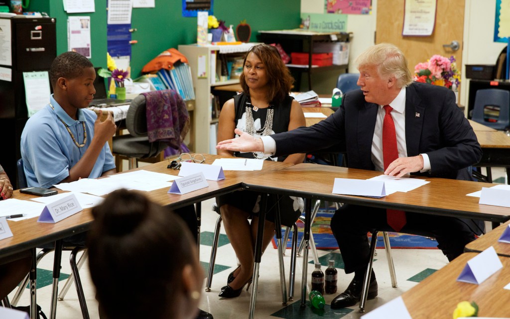 Finally, a few specifics from Trump on education