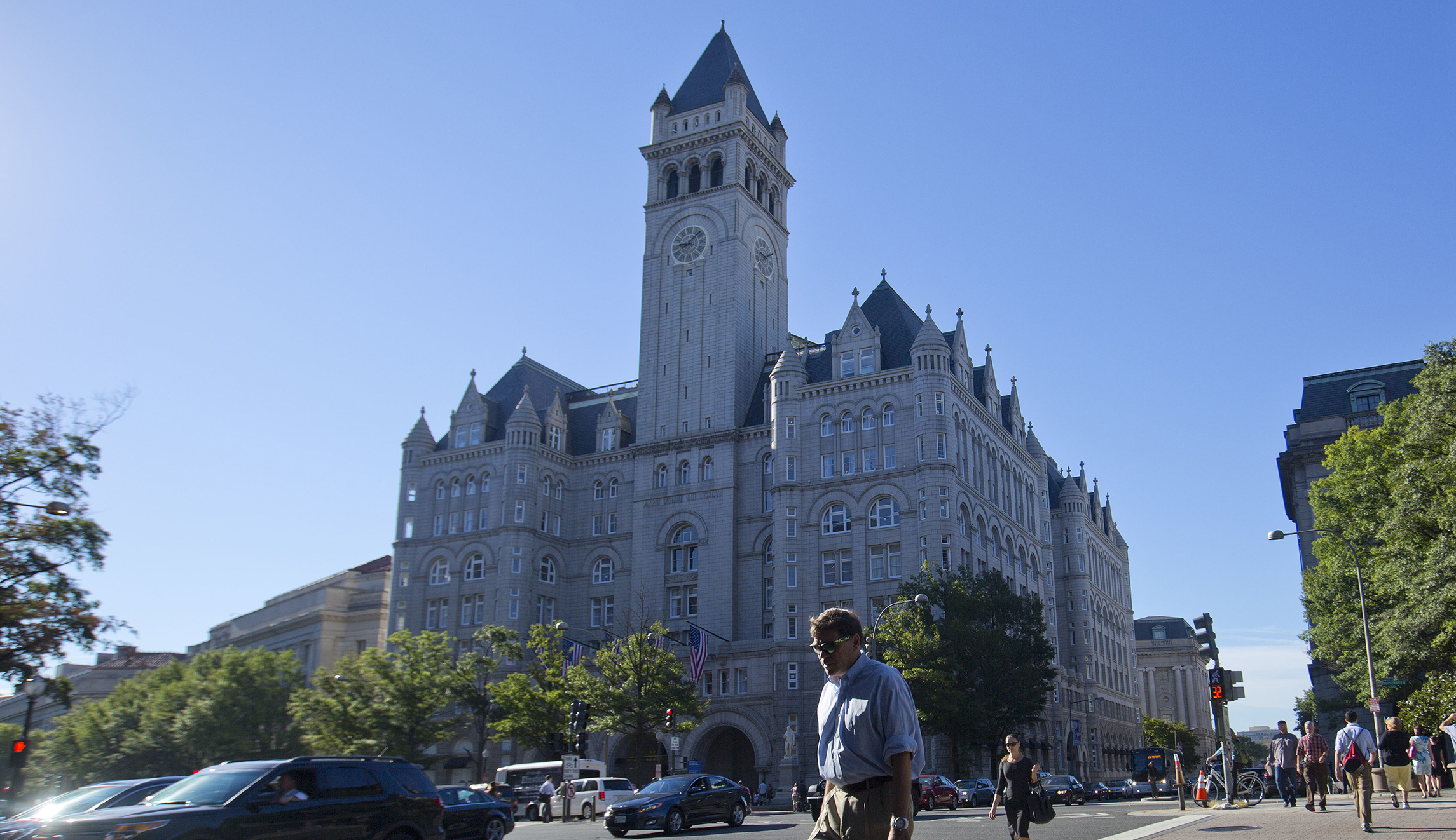 Pro-abortion activists protest Neil Gorsuch speech at Trump Hotel