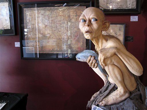 In this Oct. 26, 2012 photo, some of the costumes, props and memorabilia created for the 