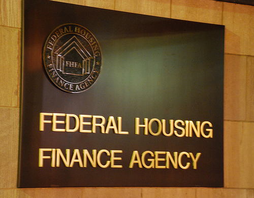 The Federal Housing Finance Agency has hired Charles Landgraf, currently a registered lobbyist, as an advisor.