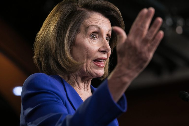 House Speaker Nancy Pelosi, D-Calif., speaks during her weekly press conference on Capitol Hill, Thursday, Jan. 31, 2019.