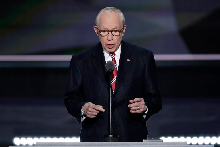 Hillary Clinton's behavior should disqualify her from serving in the White House, said Michael Mukasey. (AP Photo/J. Scott Applewhite)